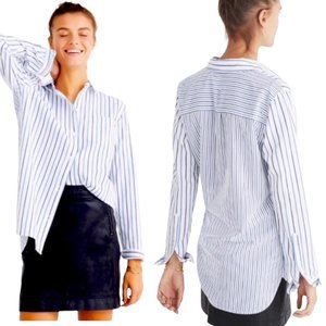 Madewell Blue and White Striped Button Down Shirt